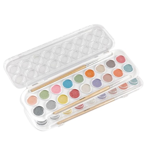 18 цвята Metallic Watercolor Perfect Travel Watercolor Set